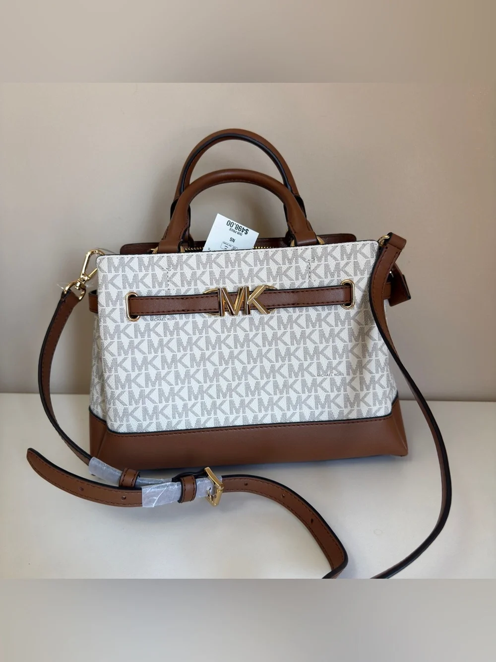 Michael Kors REED SM CZ BELTED STCHL